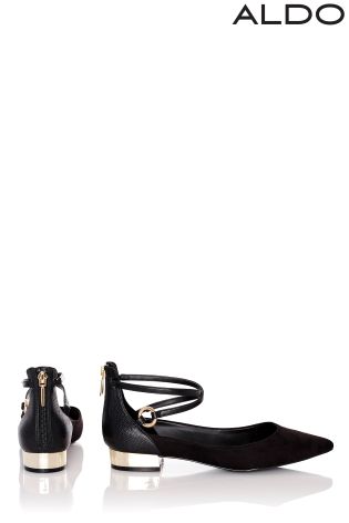 Aldo Strappy Pointed Ballerina Pumps